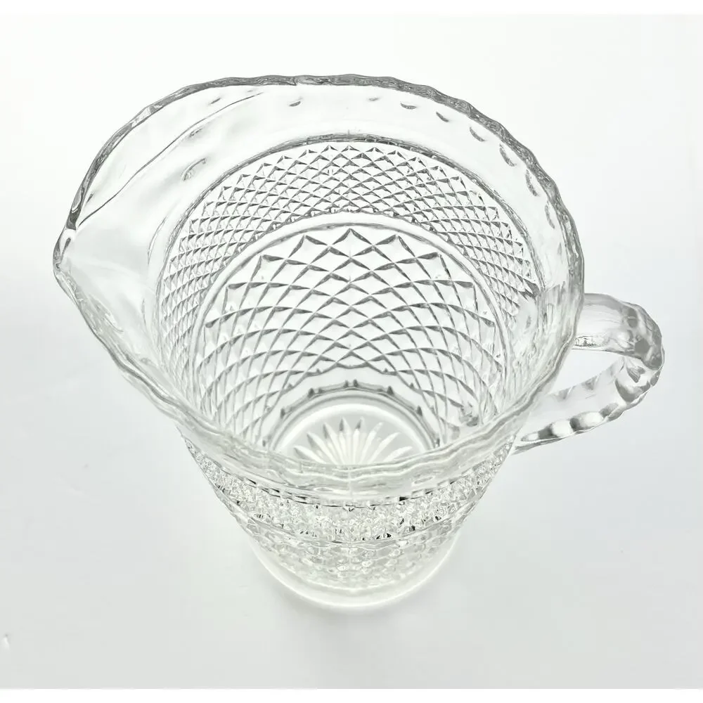 Anchor Hocking “Wexford” 5-Piece Tumbler Glasses 6.25” 12oz Pitcher 9” 64oz Set